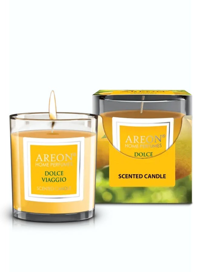 Areon Scented Candle 120g – Dolce Viaggio Fragrance, Long-Lasting Aroma - Image 1